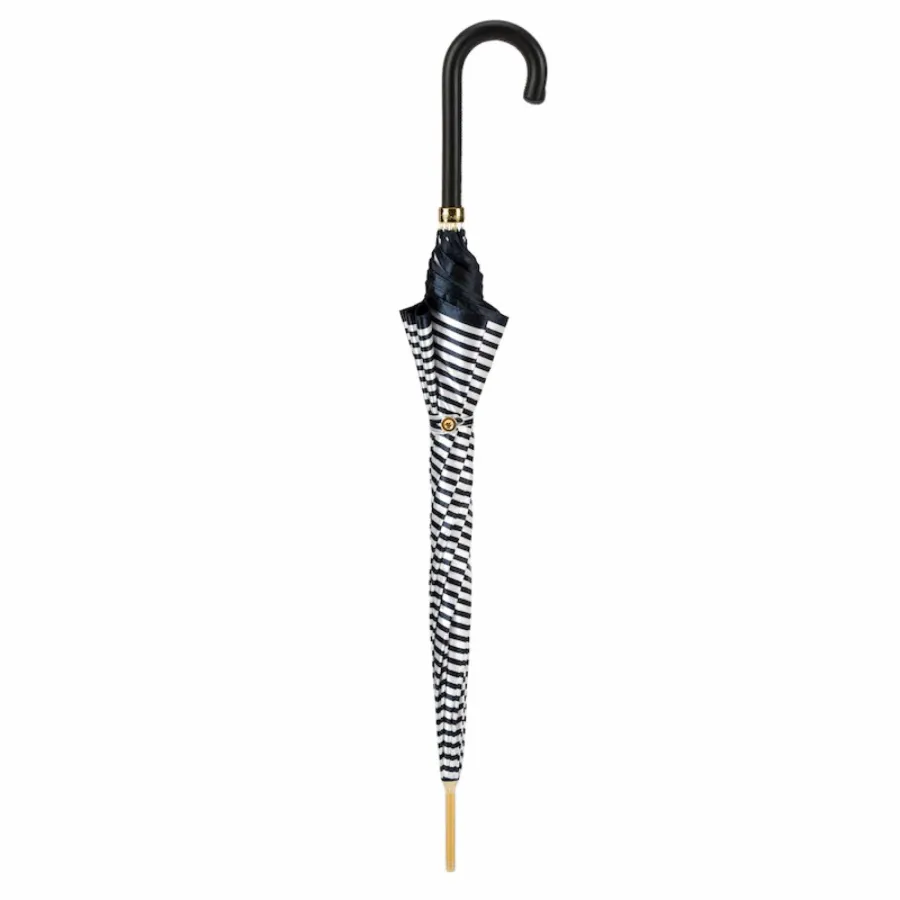 obrazek 2 Piękny stylowy parasol damski w drobne paski – Pasotti