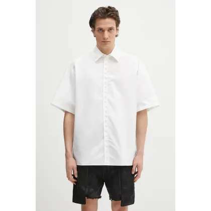Zdjęcie AMBUSH koszula Pearl Button Shirt męska kolor biały relaxed z kołnierzykiem klasycznym 12115313