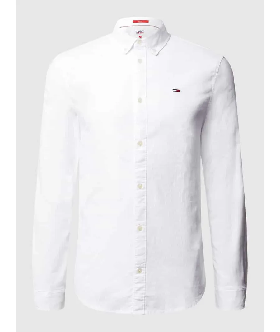 obrazek 1 Tommy Jeans Koszula Oxford DM0DM09594 Biały Slim Fit