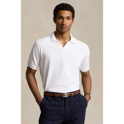 Zdjęcie Polo Ralph Lauren polo bawełniane Polo Shirt kolor biały gładki 710941449