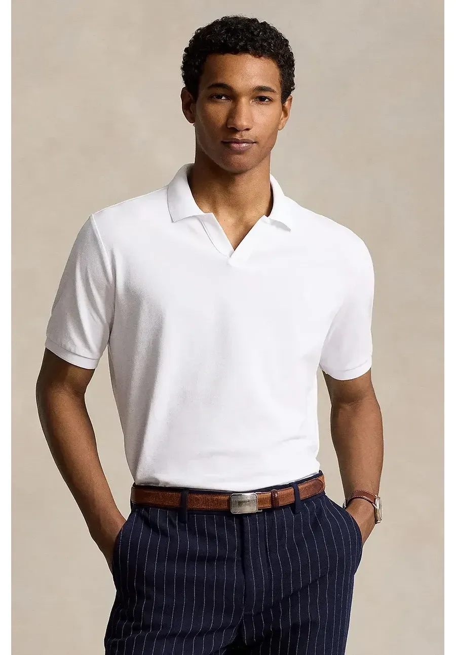 obrazek 1 Polo Ralph Lauren polo bawełniane Polo Shirt kolor biały gładki 710941449