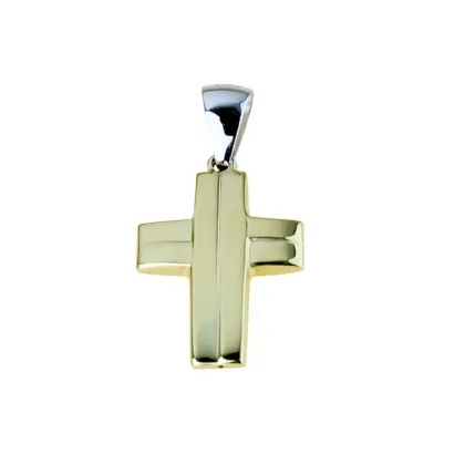 Zdjęcie Włoski piękny krzyż męski o wymiarach 20x15mm