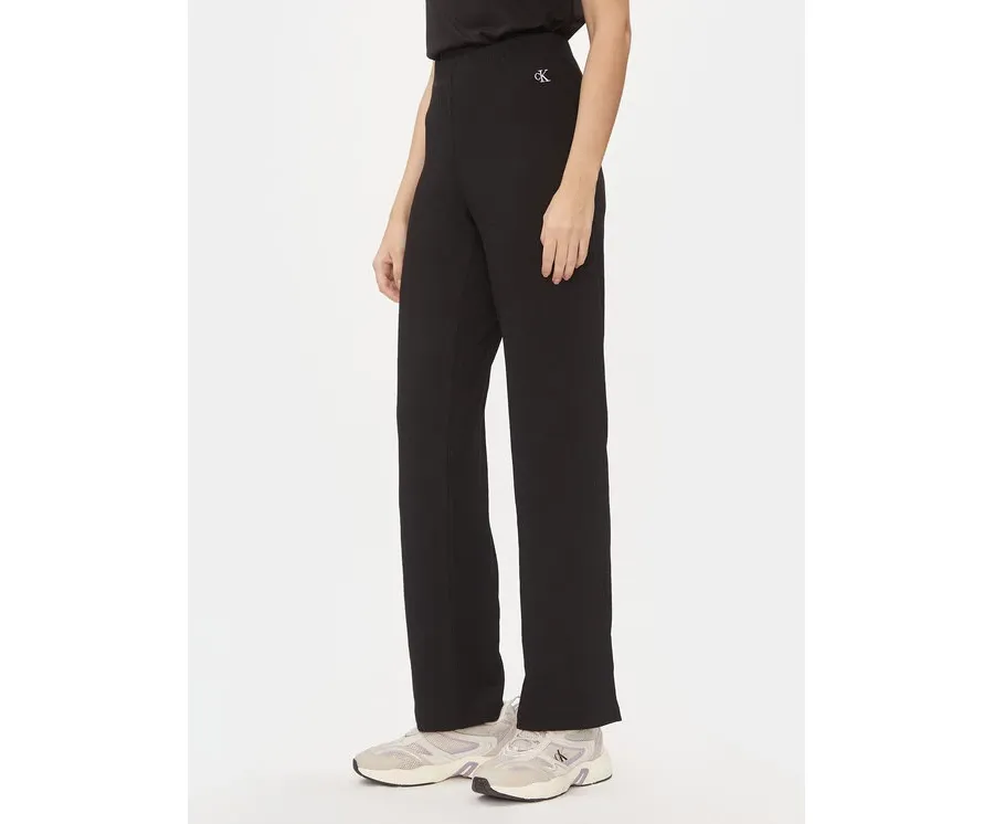 obrazek 1 Calvin Klein Jeans Spodnie dzianinowe J20J222685 Czarny Straight Fit