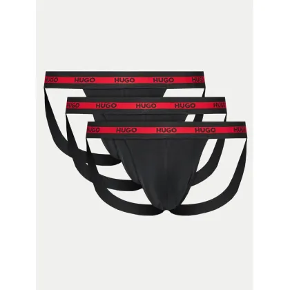 Zdjęcie Hugo Komplet 3 par slipów Jock Strap 50517882 Czarny HUGO