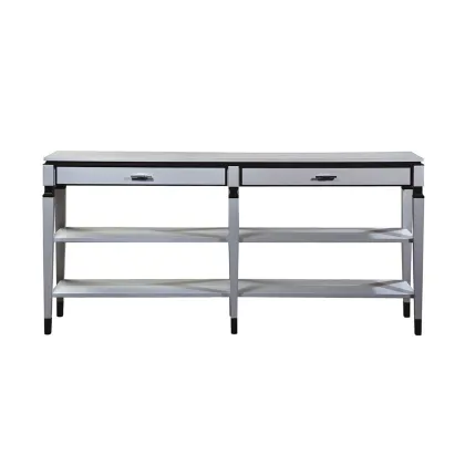 Zdjęcie Konsola LAUREN - biel i czerń - do odważnych wnętrz - Collecion Alexandra