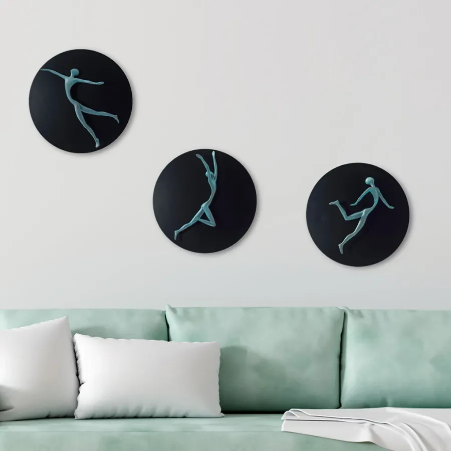 obrazek 1 Nowoczesna metalowa sztuka ścienna do salonu