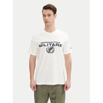 Zdjęcie Aeronautica Militare T-Shirt 251TS2379J674 Biały Regular Fit
