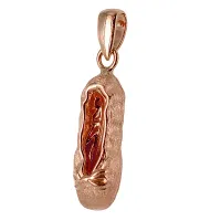 Picture Rose gold ballet slipper pendant