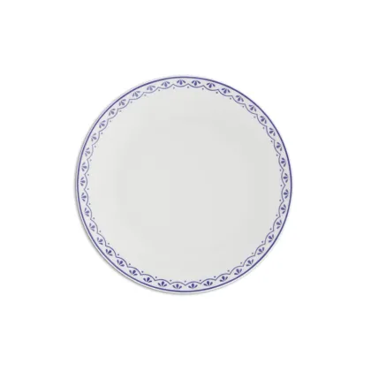 Zdjęcie Ekskluzywny talerz deserowy z porcelany zdobiony pięknym niebieskim motywem - Leander