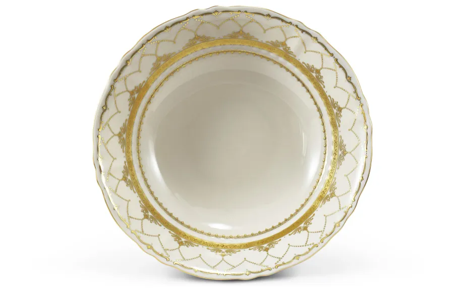 obrazek 5 Stylowa 25-częściowa zastawa obiadowa z porcelany z kolekcji Ivory wedding sonata – Leander