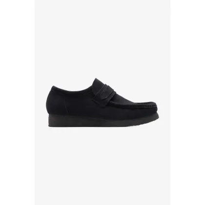 Zdjęcie Clarks Originals mokasyny zamszowe Wallabee Loafer kolor czarny 26172503