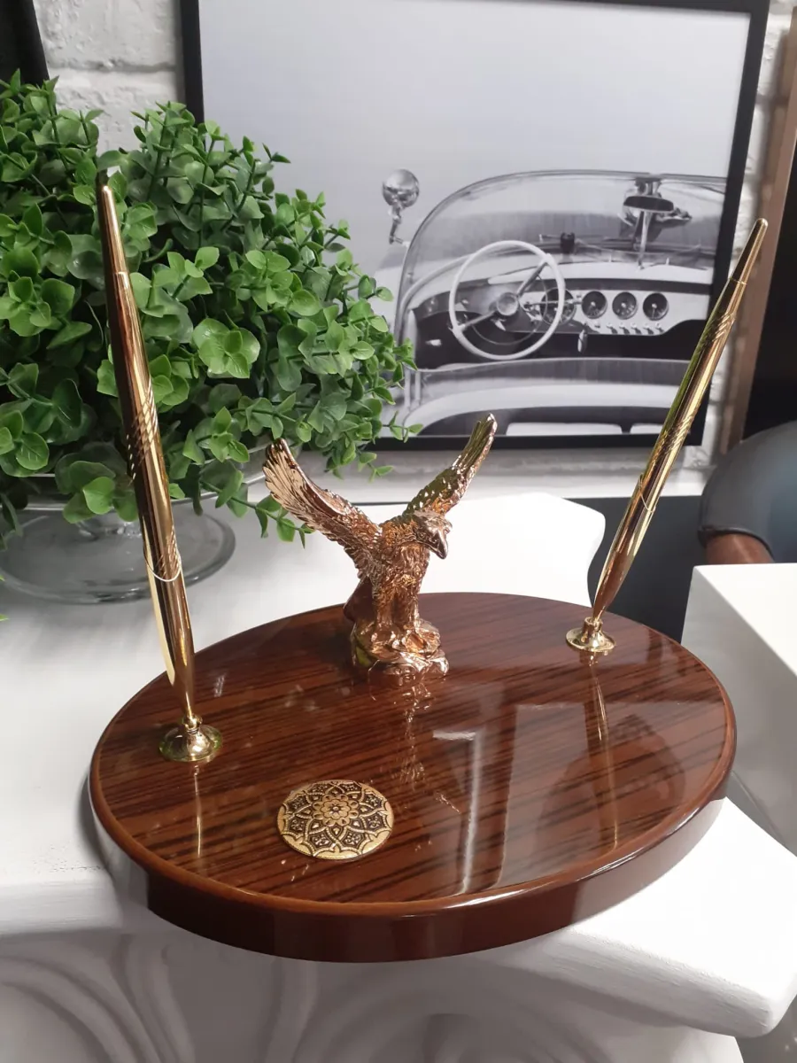 picture 2 Luxury pens holder with clock Saint Exupery
