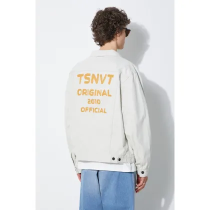 Zdjęcie thisisneverthat kurtka jeansowa Trucker męska kolor szary przejściowa oversize TN241WOWLS06