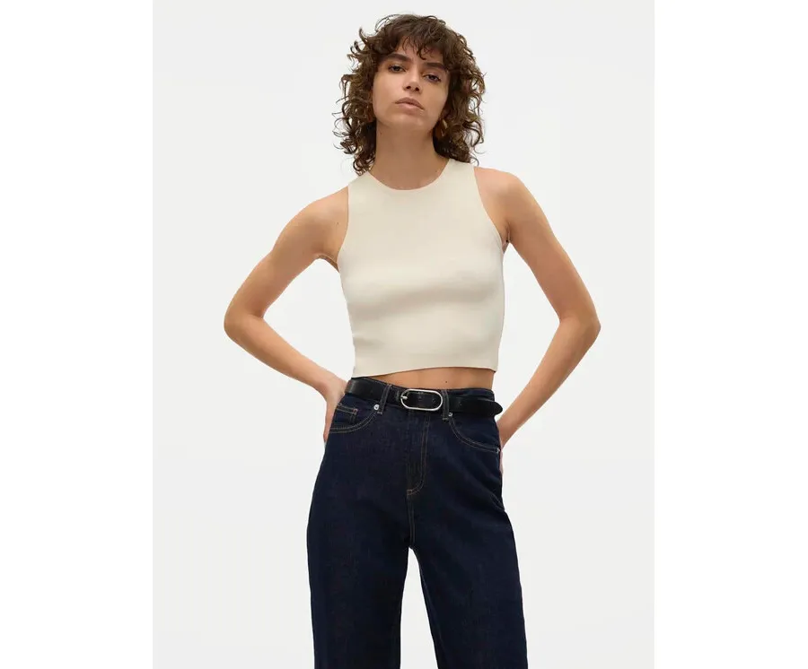 obrazek 1 Vero Moda Top Ginny 10300339 Biały Slim Fit