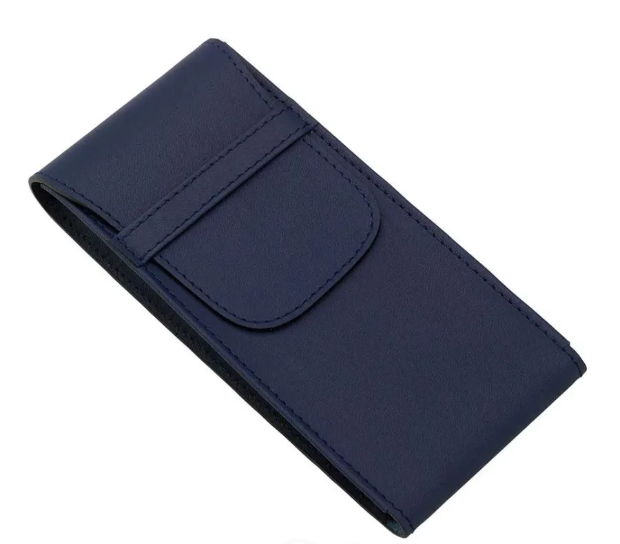 obrazek 2 Ręcznie wykonane granatowe etui na zegarek