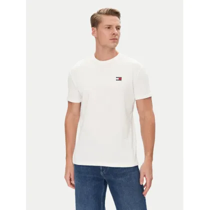 Zdjęcie Tommy Jeans T-Shirt Badge DM0DM20322 Biały Regular Fit