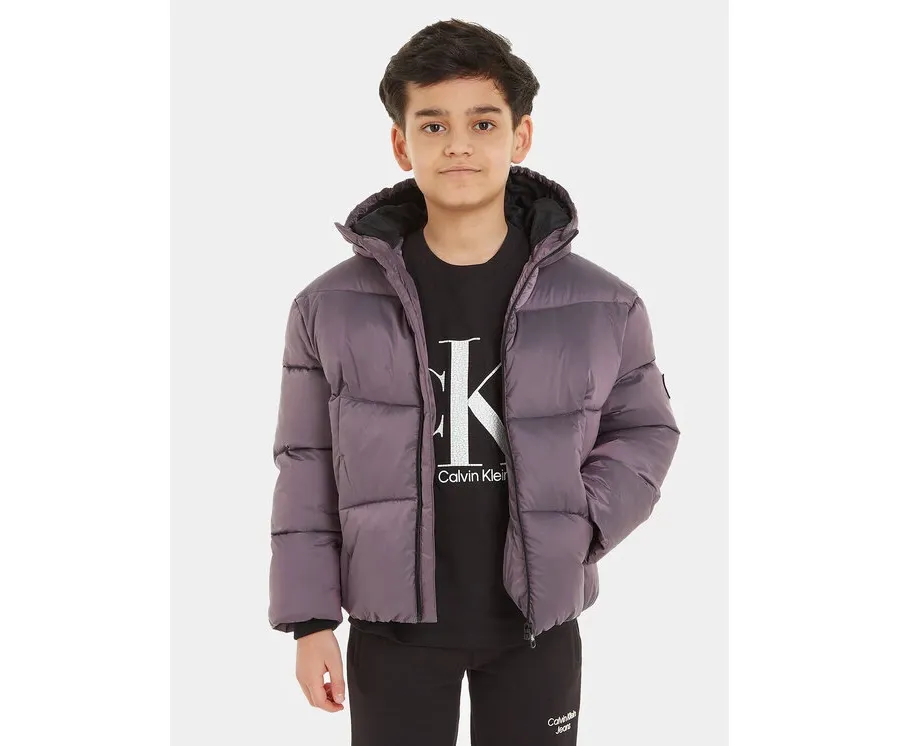 obrazek 1 Calvin Klein Jeans Kurtka puchowa Hyper Two Tone IB0IB01818 Fioletowy Regular Fit