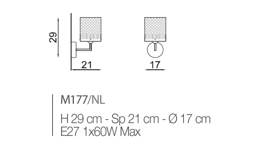 obrazek 1 Elegancka kryształowa lampa ścienna - Il Paralume Marina