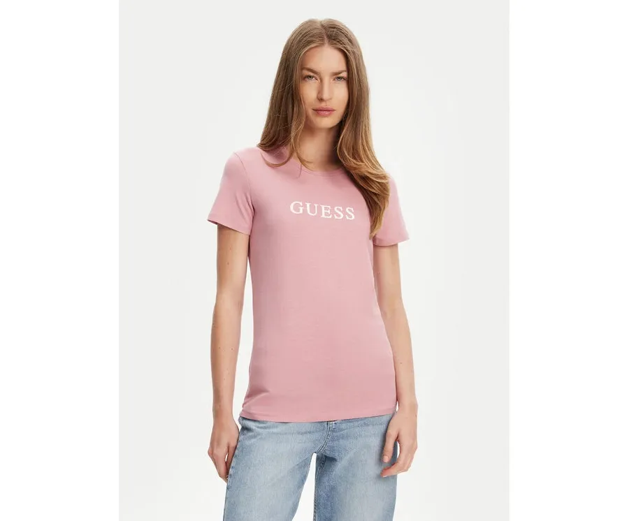 obrazek 1 Guess T-Shirt O5RI01 KBBU1 Różowy Regular Fit