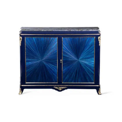 Picture Blue sideboard with marble top