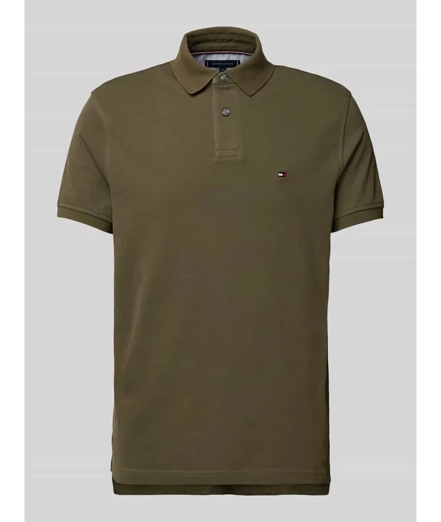 obrazek 1 Tommy Hilfiger Polo 1985 MW0MW17770 Khaki Regular Fit