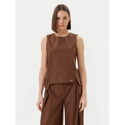 Zdjęcie Barbour Bluzka Barbour Lucy LSH1665BR53 Brązowy Regular Fit