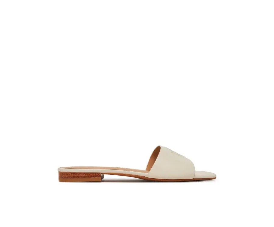 obrazek 1 LAUREN RALPH LAUREN Klapki Everley 802959143009 Biały
