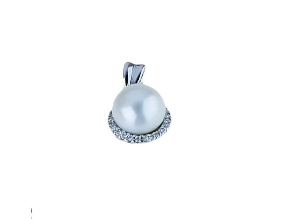 obrazek 1 Stylowa kobieca zawieszka z perłą 10mm.