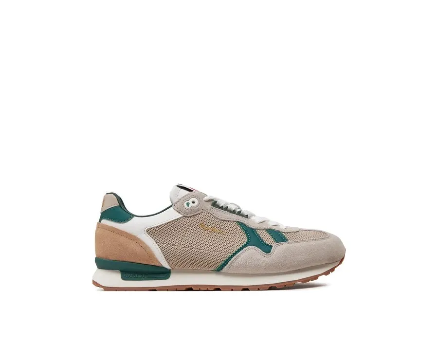 obrazek 1 Pepe Jeans Sneakersy Brit Retro M PMS40004 Écru