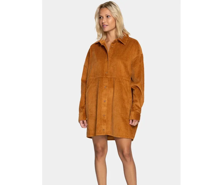 obrazek 1 Billabong Sukienka codzienna Winter Waves EBJWD00129 Brązowy Regular Fit