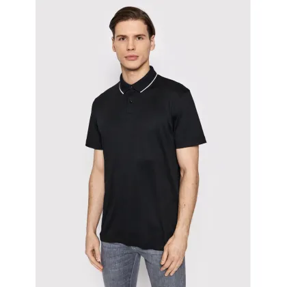 Zdjęcie Selected Homme Polo Leroy 16082844 Czarny Regular Fit
