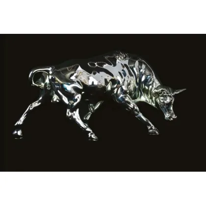Zdjęcie Stylowa statuetka byka z żywicy 23x35x40h