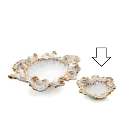 Picture Luxurious ceramic plate in the baroque style - Ceramiche ML