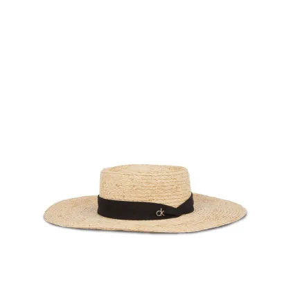 Zdjęcie Calvin Klein Kapelusz Ck Metal Linen Band Straw Hat K60K612915 Beżowy