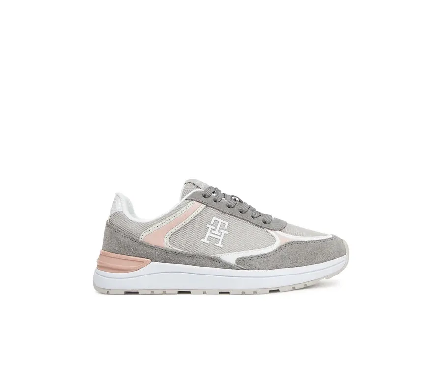 obrazek 1 Tommy Hilfiger Sneakersy Casual Fashion Runner Mix FW0FW08324 Szary