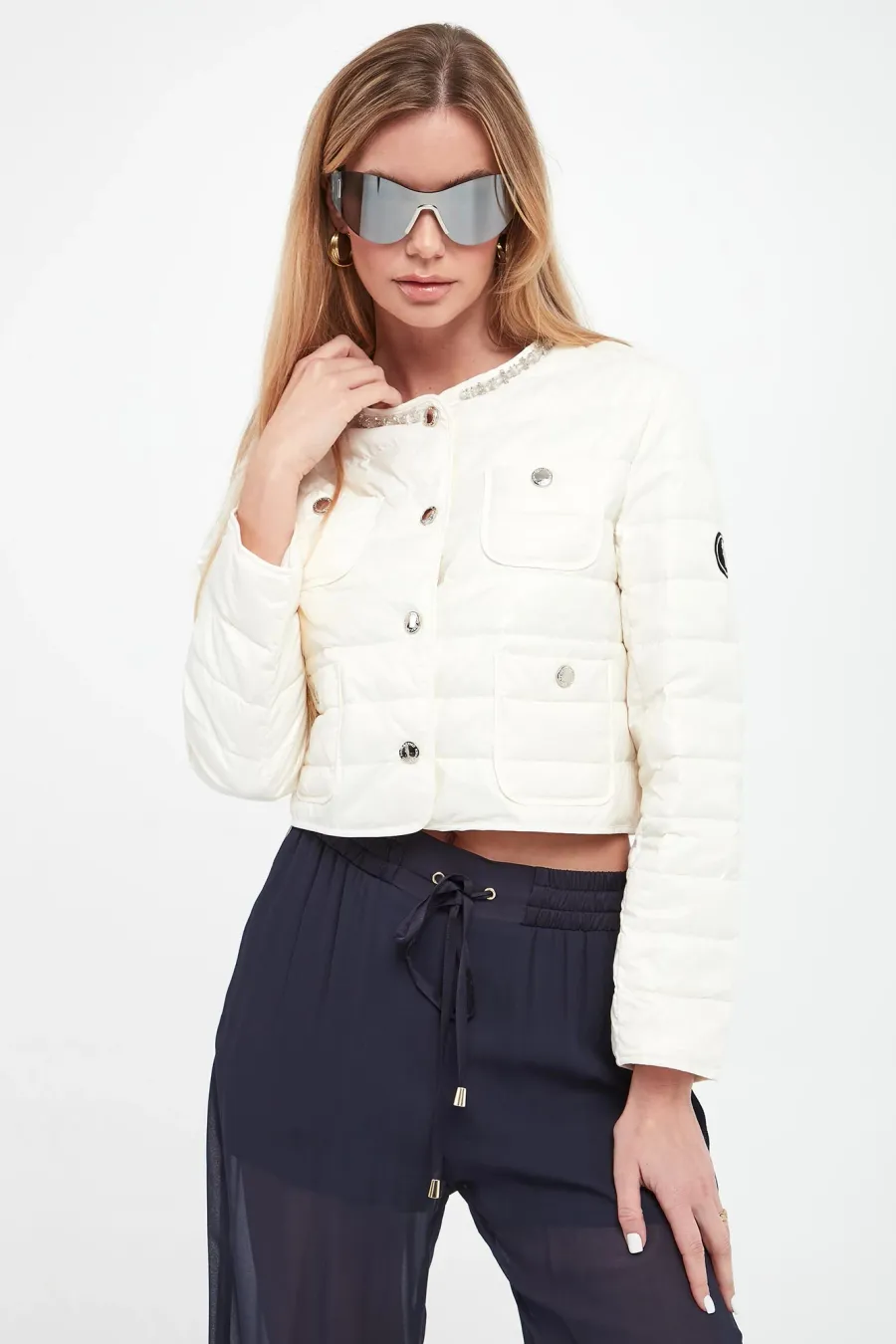 obrazek 1 Kurtka damska pikowana ERMANNO FIRENZE Ermanno Firenze