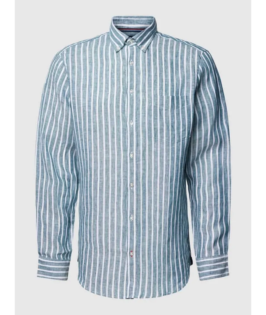 obrazek 1 Koszula casualowa o kroju slim fit z wzorem w paski