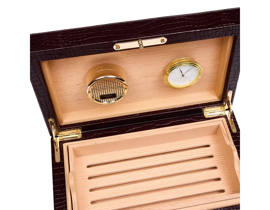 obrazek 6 Skórzana skrzynia na cygara
