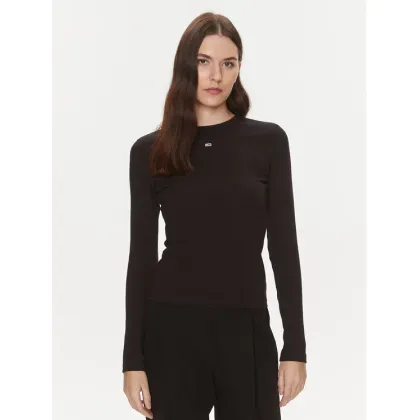 Zdjęcie Tommy Jeans Bluzka Essential DW0DW17387 Czarny Slim Fit