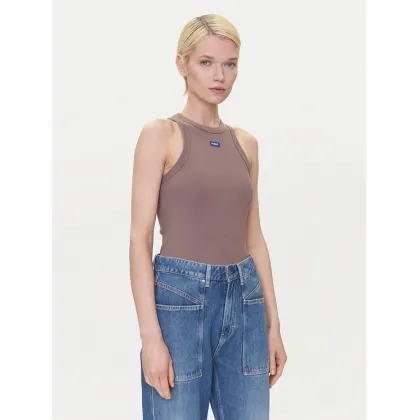 Zdjęcie HUGO Top 50508857 Brązowy Slim Fit