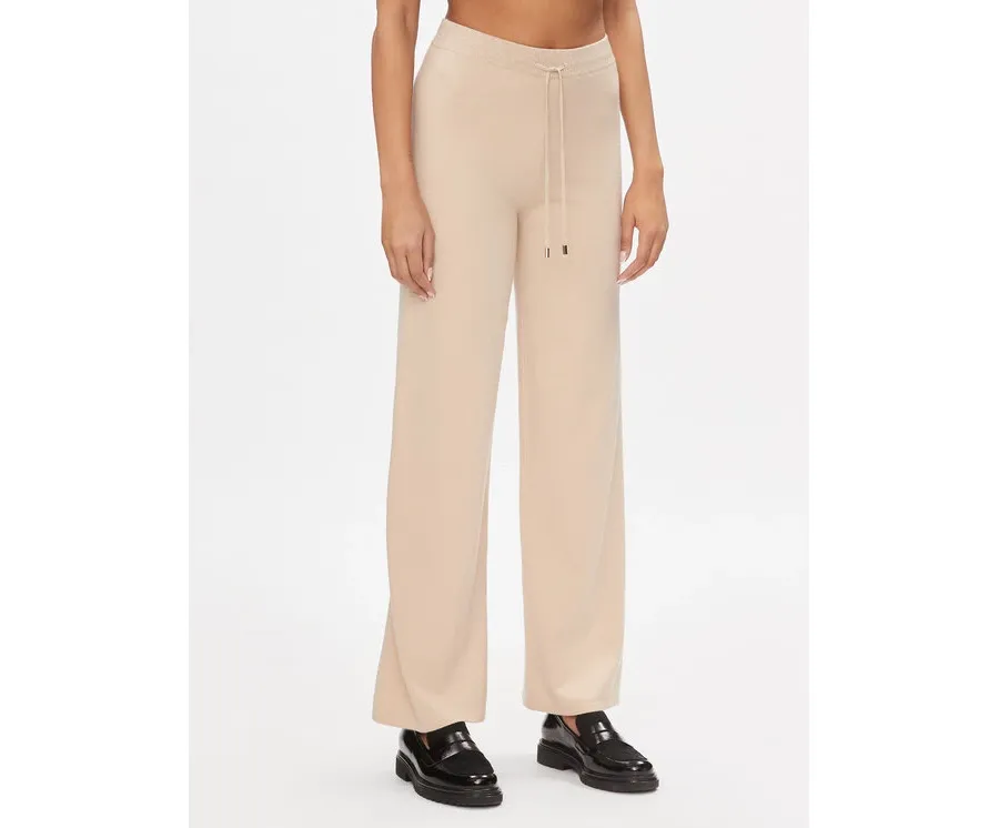 obrazek 1 Liu Jo Sport Spodnie dzianinowe TA4052 MS005 Beżowy Bootcut Fit