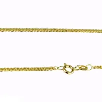 Picture Gold braided necklace 45 cm