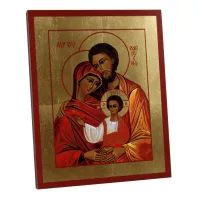Zdjęcie Prestiżowa Ikona Złocona Święta Rodzina 15x19 cm