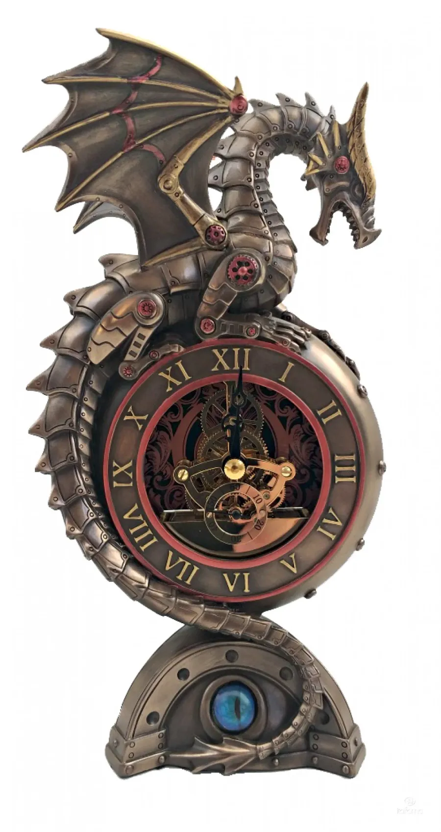 obrazek 1 Oryginalna dekoracja steampunk w postaci smoczego zegara