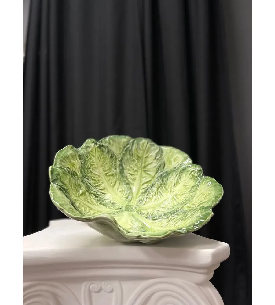 obrazek 3 Duża ceramiczna miska w kształcie liścia kapusty - Le Ceramiche
