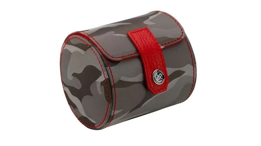 obrazek 3 Eleganckie etui podróżne wykonane ze skóry na zegarek z zamszowym wnętrzem