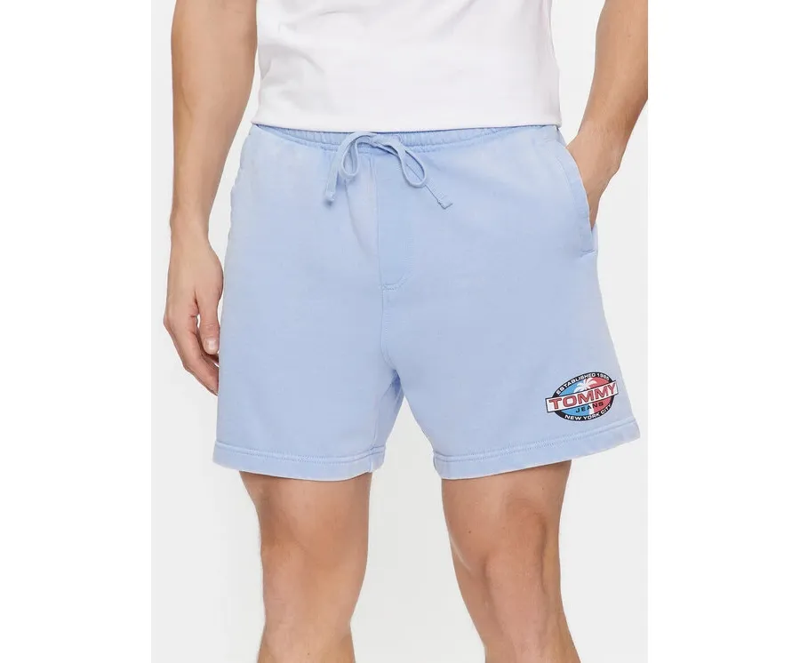 obrazek 1 Tommy Jeans Szorty sportowe Tjm Arch Graphic Beach Short Ext DM0DM19167 Niebieski Regular Fit