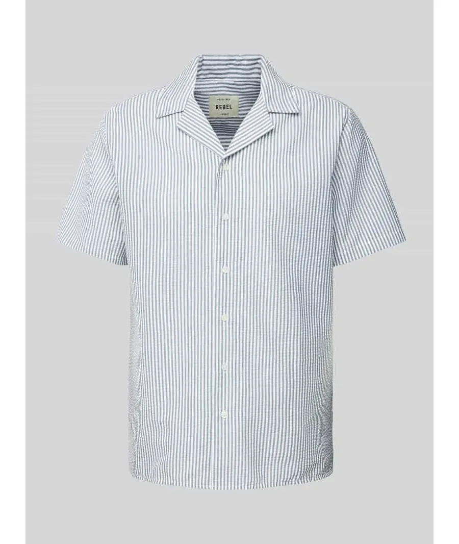 obrazek 1 Koszula casualowa o kroju regular fit z kołnierzem z połami model ‘Jonas’