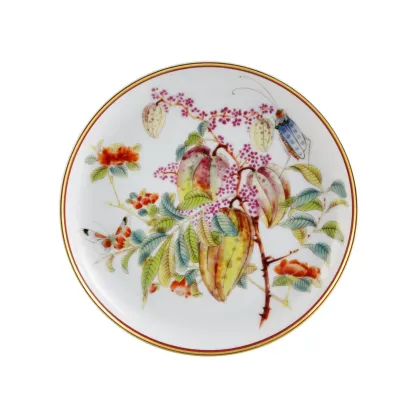 Picture Luxurious porcelain ashtray with a representation of a cocoa tree - Vista Alegre