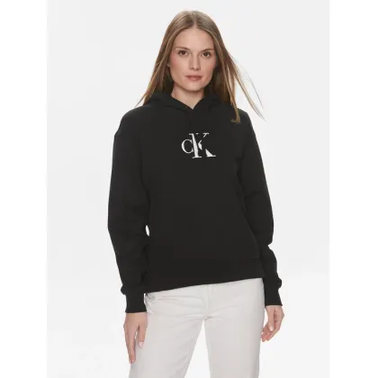 Zdjęcie Calvin Klein Jeans Bluza Satin J20J223432 Czarny Regular Fit